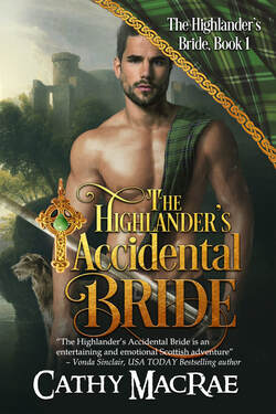 Highlander with green plaide, Scottish Deerhound, The Highlander's Accidental Bride